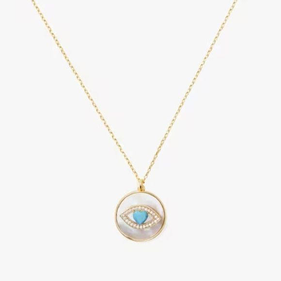 kate spade Jewelry - Kate Spade Lucky Charm Evil Eye Pendant
